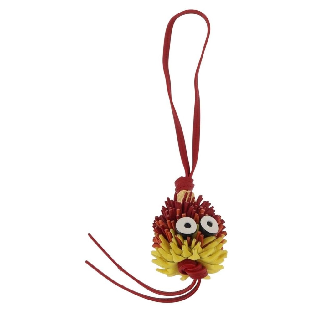 Loewe Calcifer Charm Leather Bag Red